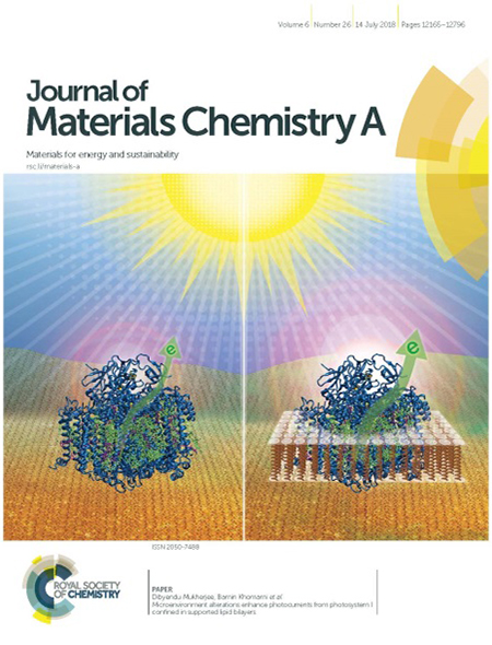 Journals of Materials Chemistry A cover.