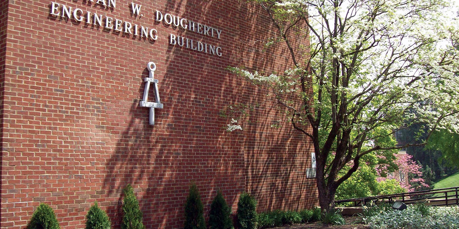 Front of Dougherty Engineering Building.
