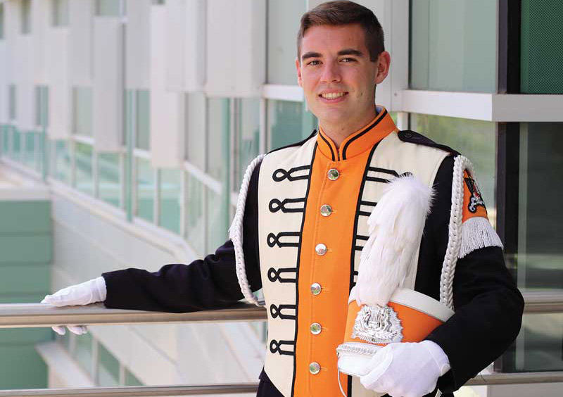 Dylan Chitwood in his band uniform.