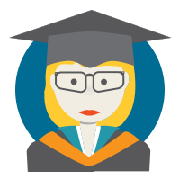 Grad Student Icon